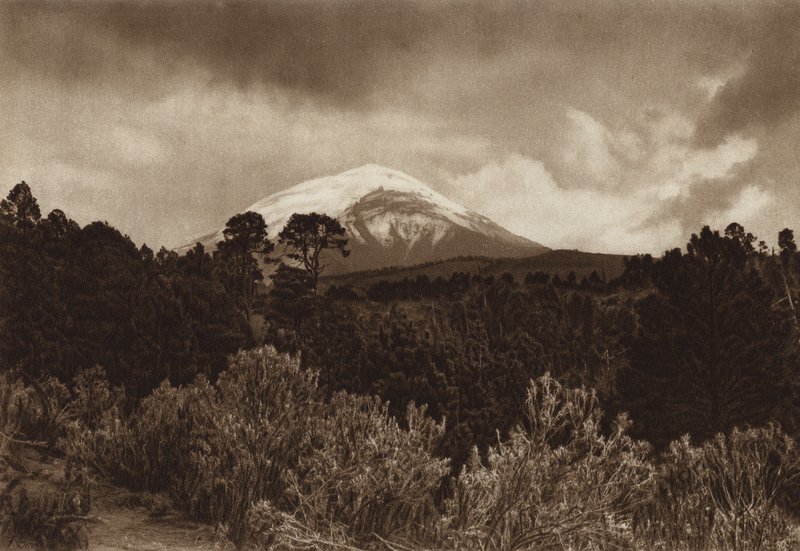 Mexiko: Popocatepetl von Hugo Brehme