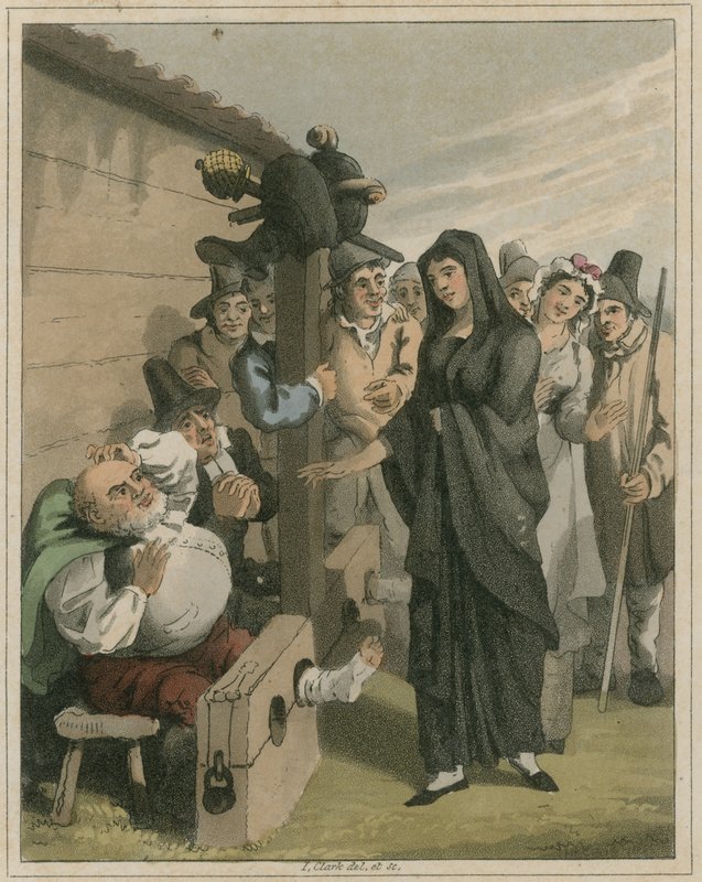 Illustration aus Hudibras von Samuel Butler von I Clark