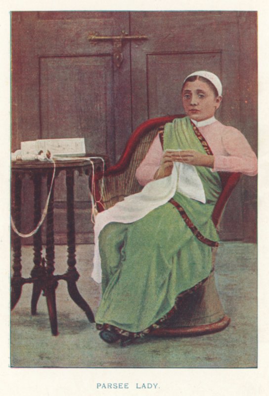 Indische Eingeborene: Parsee-Dame von Indian photographer