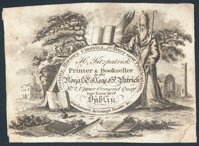 Handelskarte, H Fitzpatrick (Gravur) von Irish School