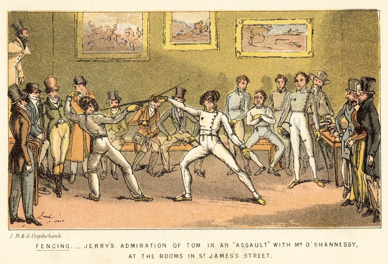 Fechten von Isaac, Robert and George Cruikshank