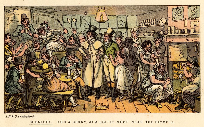 Mitternacht von Isaac, Robert and George Cruikshank
