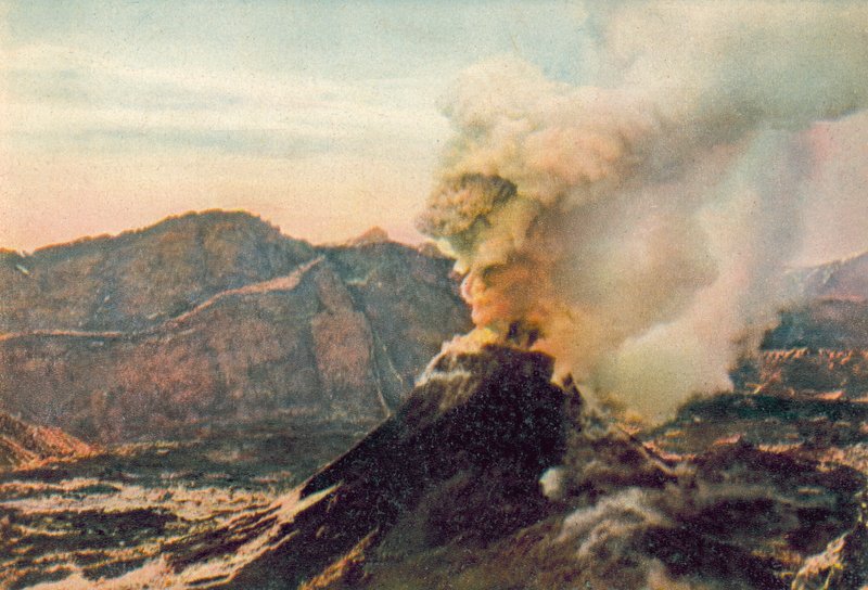 Neapel: Vesuv in Eruption von Italian Photographer