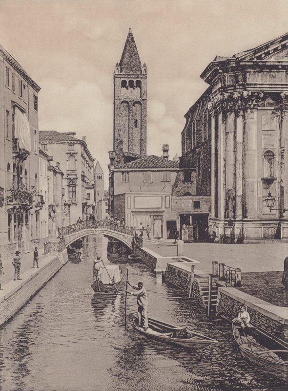 Rio S Barnaba (s/w Foto) von Italian Photographer