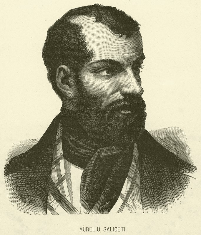 Aurelio Saliceti (Gravur) von Italian School