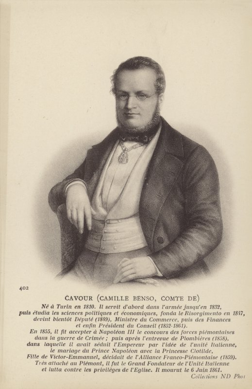 Camillo Benso von Italian School