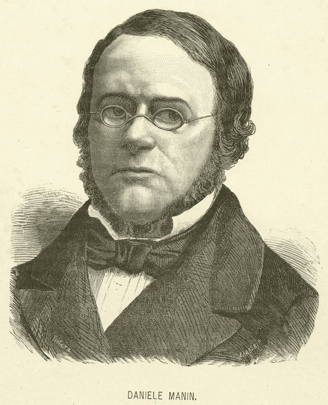 Daniele Manin (Gravur) von Italian School