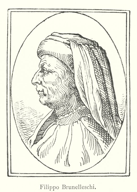 Filippo Brunelleschi (Stich) von Italian School