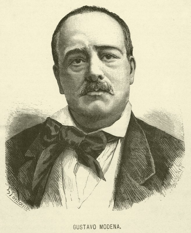 Gustavo Modena (Gravur) von Italian School