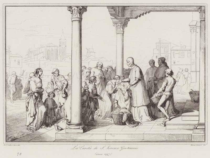 Die Barmherzigkeit des S. Lorenzo Giustiniani von Italian School