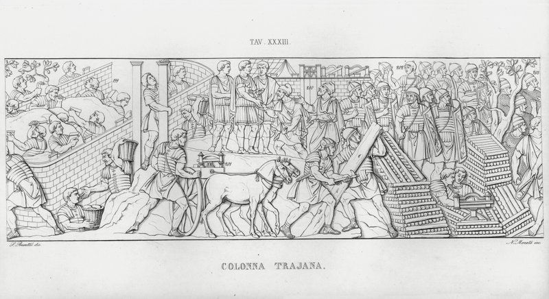 Die Trajanssäule von Italian School