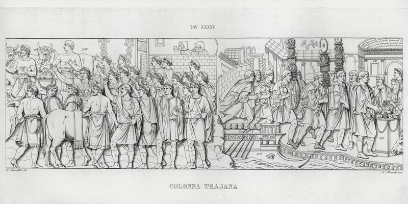 Die Trajanssäule von Italian School