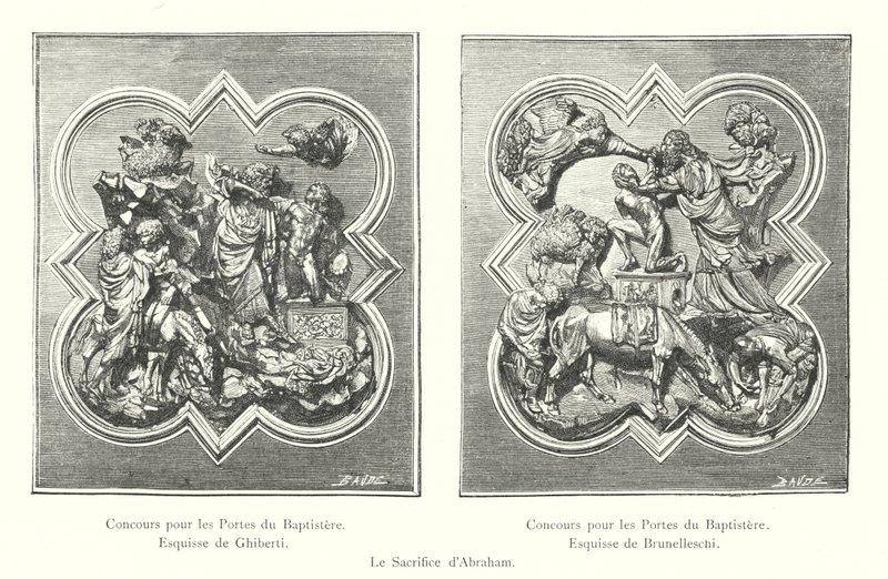 Das Opfer Abrahams (Gravur) von Italian School