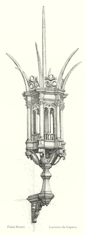 Palazzo Strozzi, Laterne von Caparra von Italian School