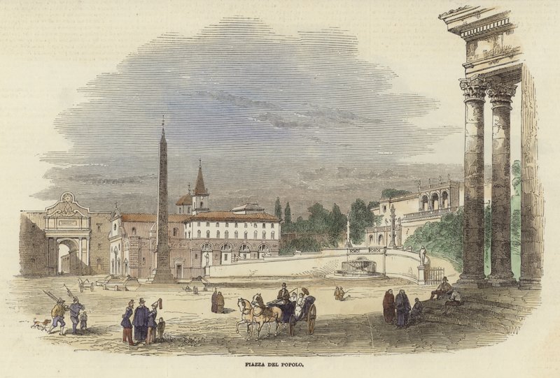 Piazza del Popolo von Italian School