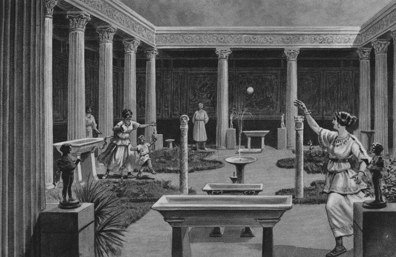 Pompeji: Casa dei Vettii von Italian School