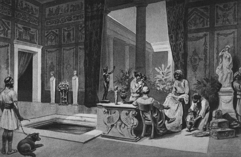 Pompeji: Haus des Meleagros von Italian School