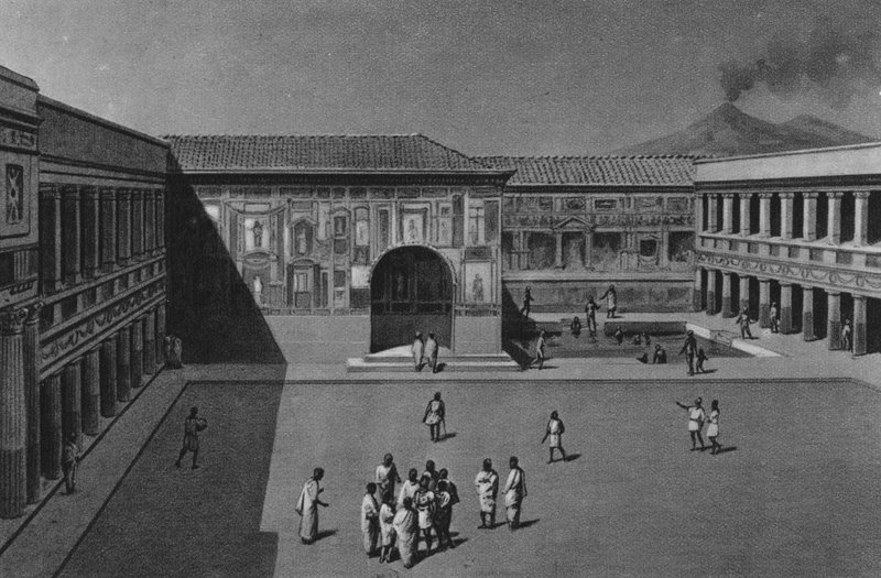 Pompeji: Interno delle Terme Stabiane von Italian School