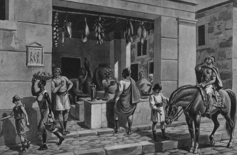 Pompei: Ein Lagerhaus von Italian School