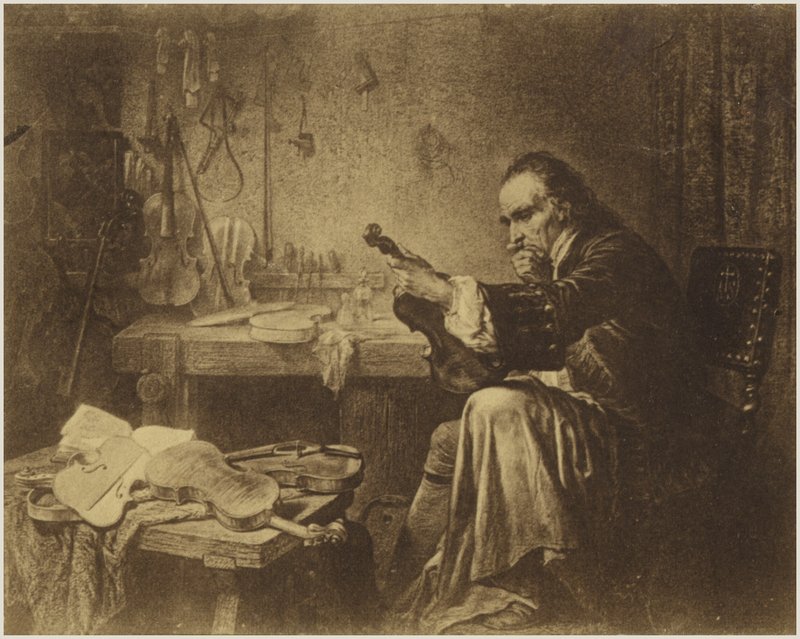 Porträt von Antonio Stradivari von Italian School
