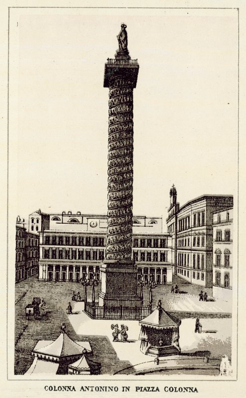 Rom: Colonna Antonino In Piazza Colonna von Italian School