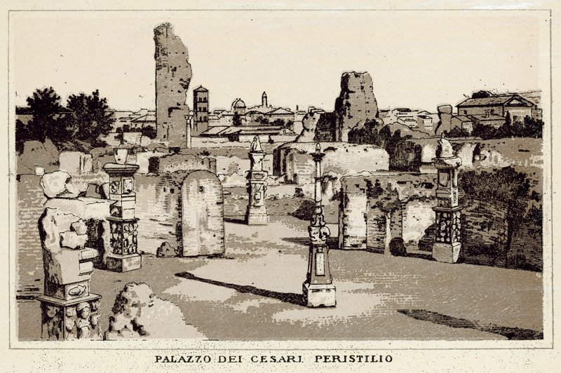 Rom: Palast der Cäsaren, Peristyl von Italian School