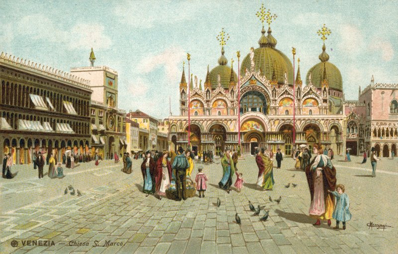 Markusplatz, Venedig von Italian School