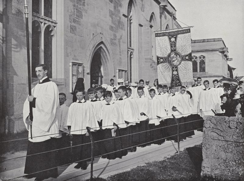 Clipping the Church, die Prozession von J. Benjamin Stone