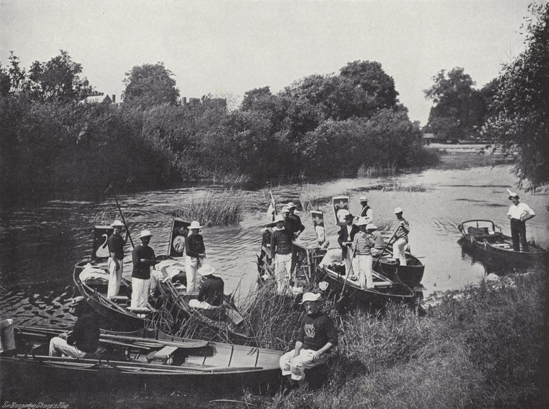Schwanenauftrieb auf der Themse, das Treffen von J. Benjamin Stone