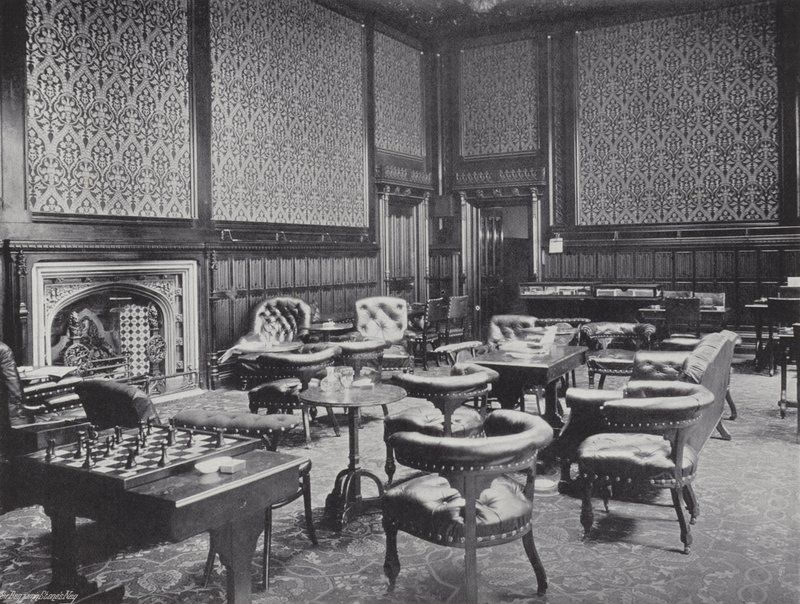 Das Raucherzimmer der Mitglieder von J. Benjamin Stone