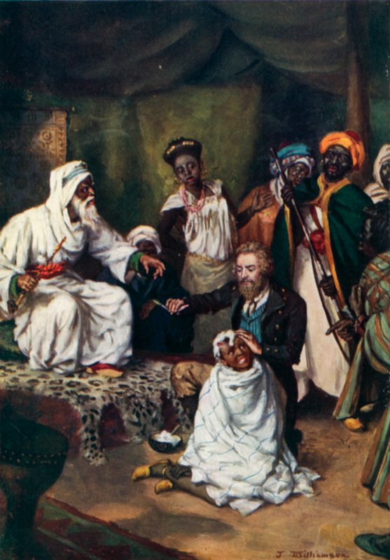Mungo Park, Als Barbier vom Emir Ali beschäftigt von J. Williamson