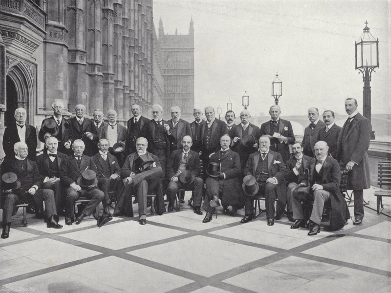 Gruppe von Peers und Abgeordneten von J. Benjamin Stone