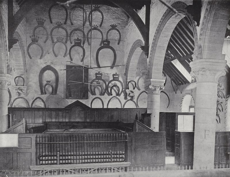 Hufeisen-Tribute im Oakham Castle von J. Benjamin Stone