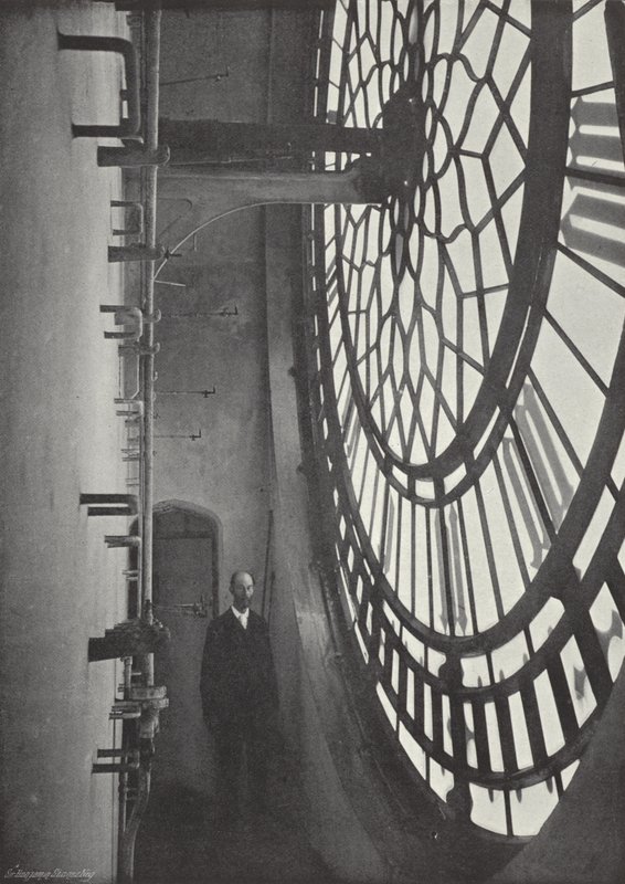 Innere Ansicht des Zifferblatts von Big Ben von J. Benjamin Stone