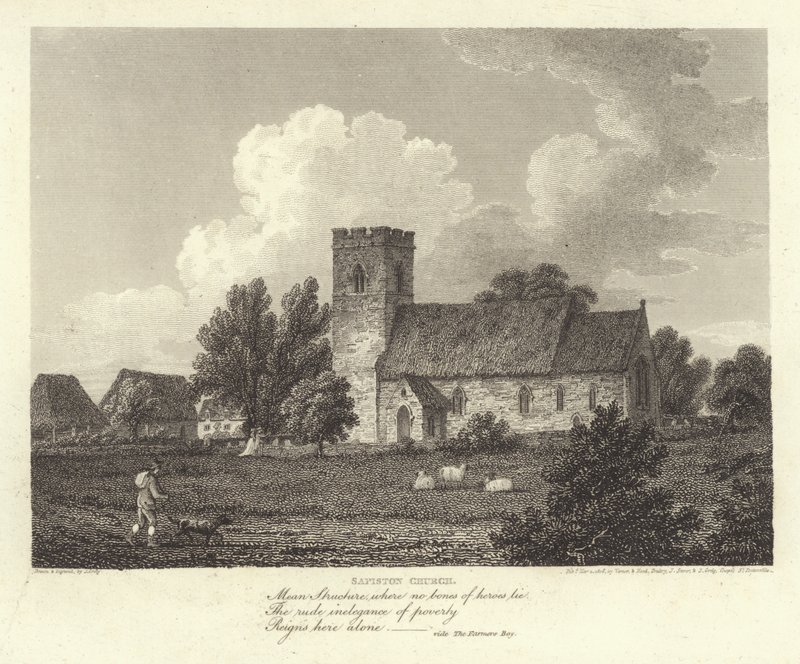 Robert Bloomfield, Dichter: Sapiston Kirche von J. Greig