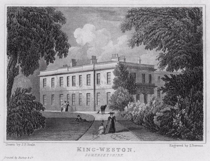 King-Weston, Somersetshire (Stich) von John Preston Neale
