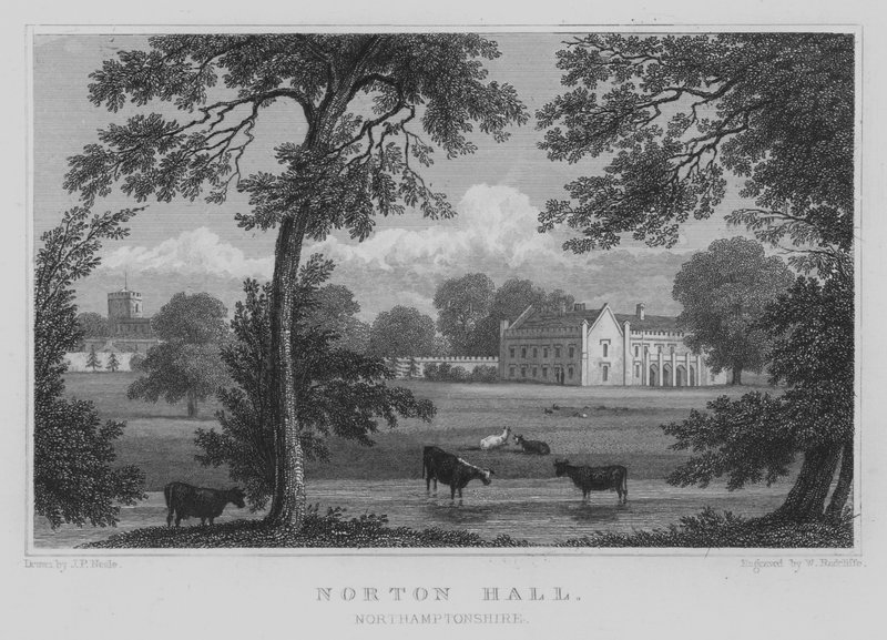 Norton Hall, Northamptonshire von John Preston Neale