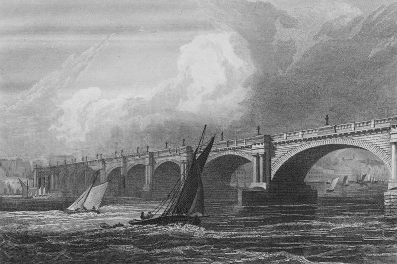 Strand Bridge, London (Stich) von John Preston Neale