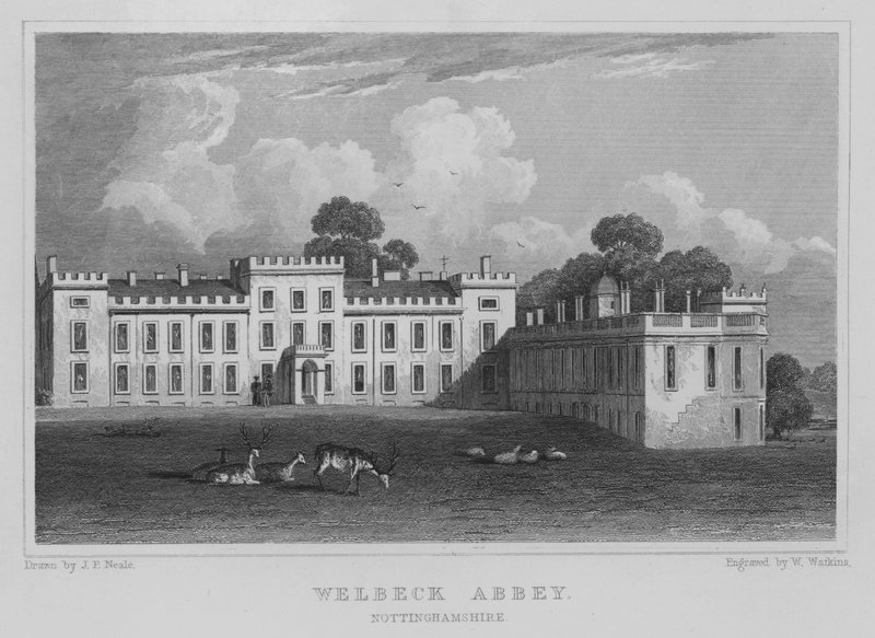 Welbeck Abbey, Nottinghamshire von John Preston Neale