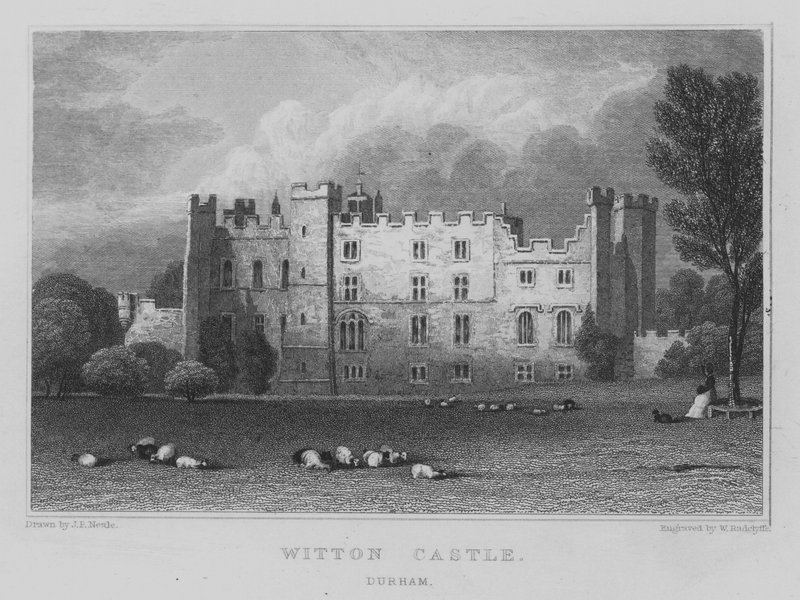 Witton Castle, Durham von John Preston Neale