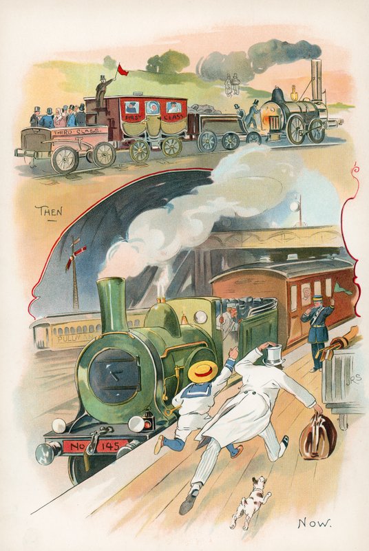 Züge damals und heute von J. R. Sinclair