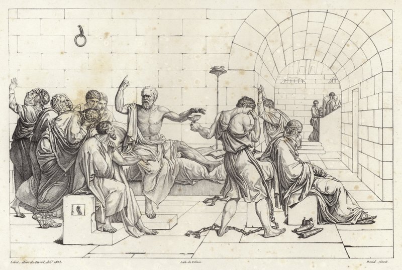 Der Tod des Sokrates von Jacques Louis David