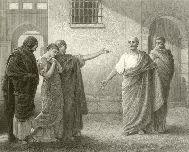 Volumnia tadelt Brutus und Sicinius von James Dromgole Linton