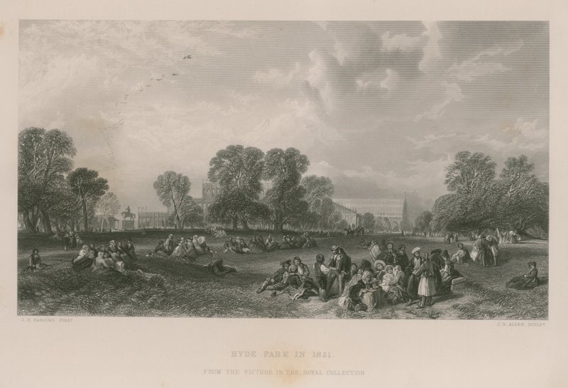 Hyde Park im Jahr 1851 von James Duffield Harding