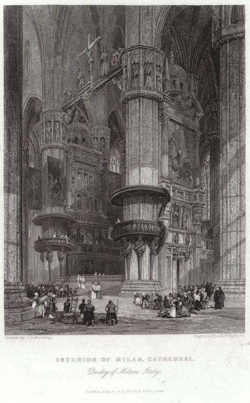 Innenansicht des Mailänder Doms von James Duffield Harding
