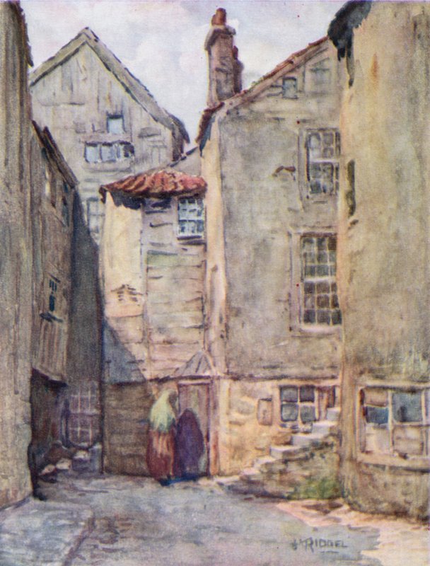 Alte Häuser, College Wynd von James Riddel