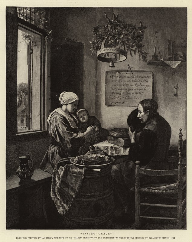 Tischgebet von Jan Havickszoon Steen