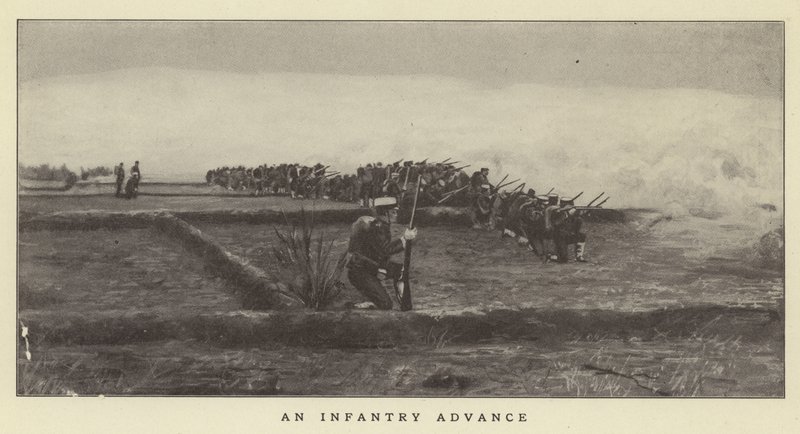Ein Infanterieangriff von Japanese Photographer