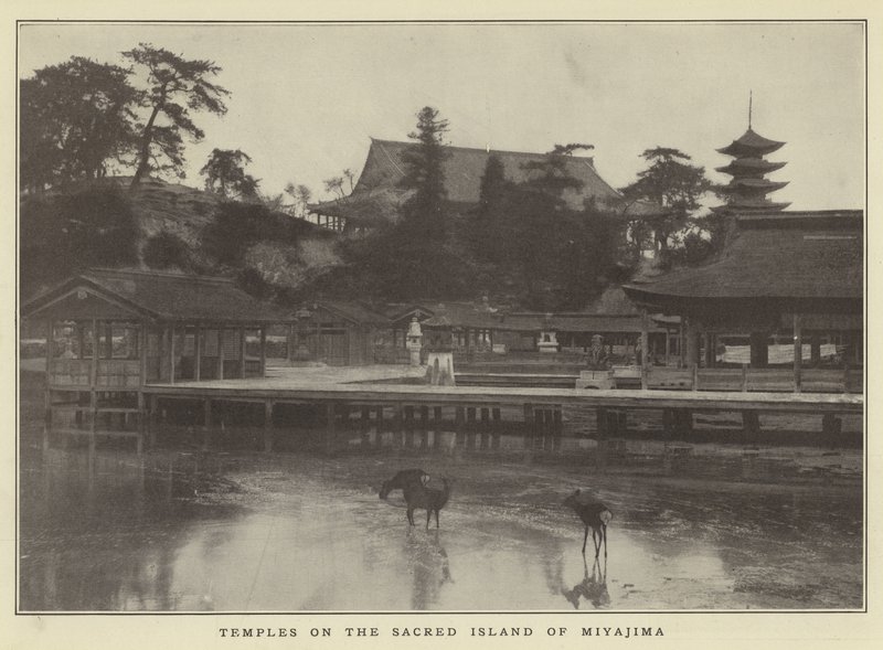 Tempel auf der heiligen Insel Miyajima von Japanese Photographer