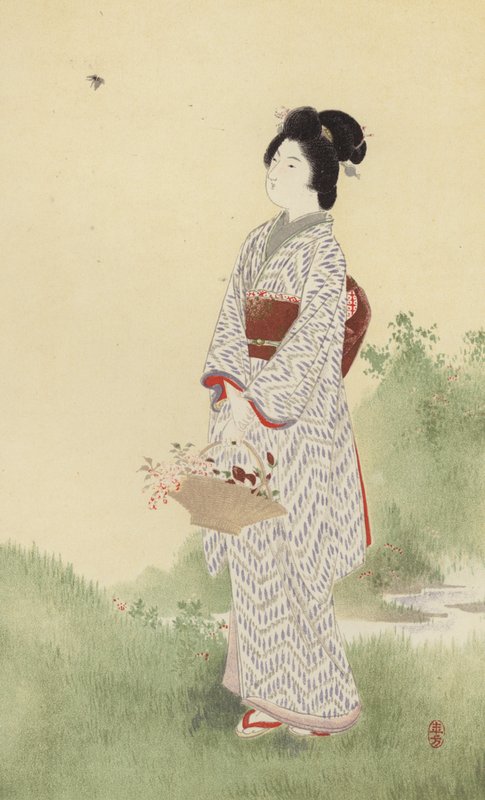 Ein japanisches Mädchen von Japanese School